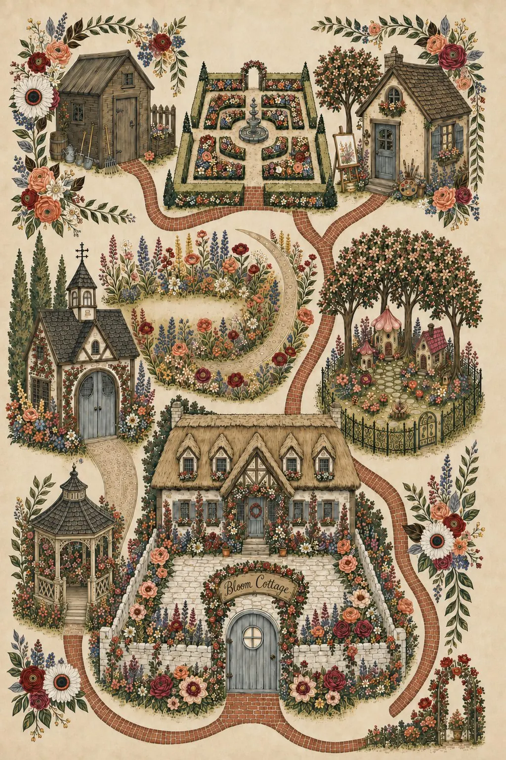 The Garden, painted by Hannie